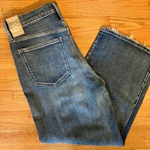 NWT, Madewell Women’s Slim Wide-Leg Crop Jeans with Magic Pockets, Size 29